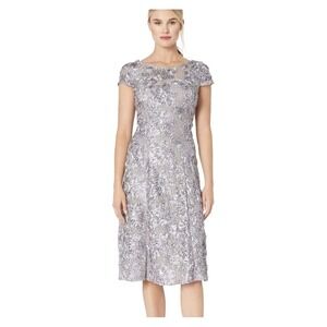 Alex Evenings | Dresses | Alex Evenings Sequined Aline Midi Dress And Jacket  | Poshmark